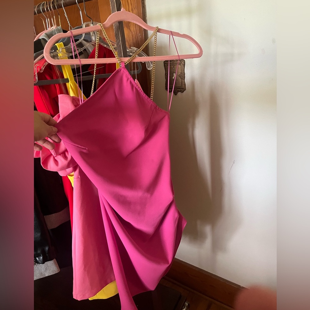 Pink party dress